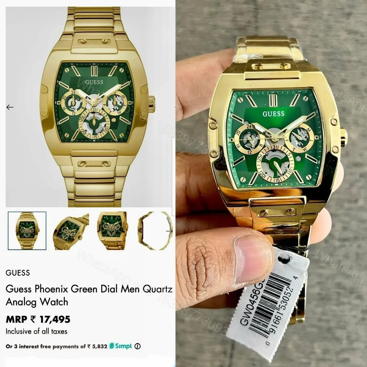View 3 of Guess Chronograph GW0456G3 Gold