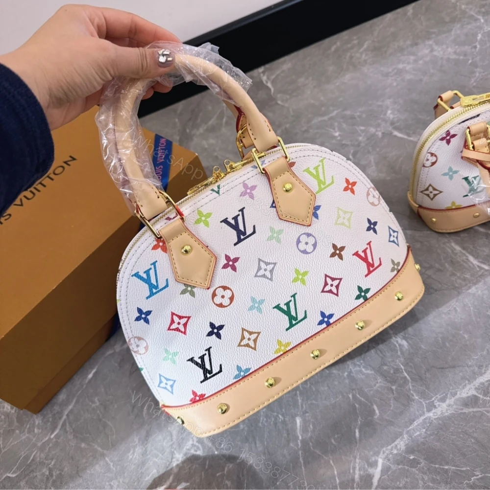 View 2 of Louis Vuitton X Takashi Murakami Alma BB White Multicolor 24Cm
