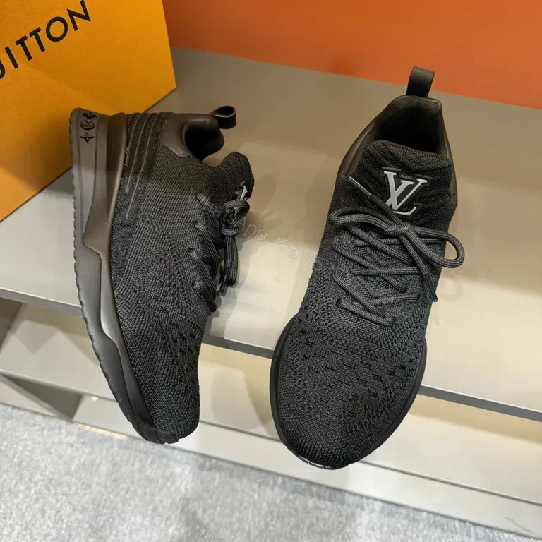View 7 of Low-Profile Knit Runner with LV Accent â€“ Modern Craft Sneaker