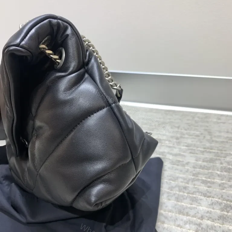 View 5 of Chic Quilted Leather Bag â€” YSL-Style Luxury, Everyday