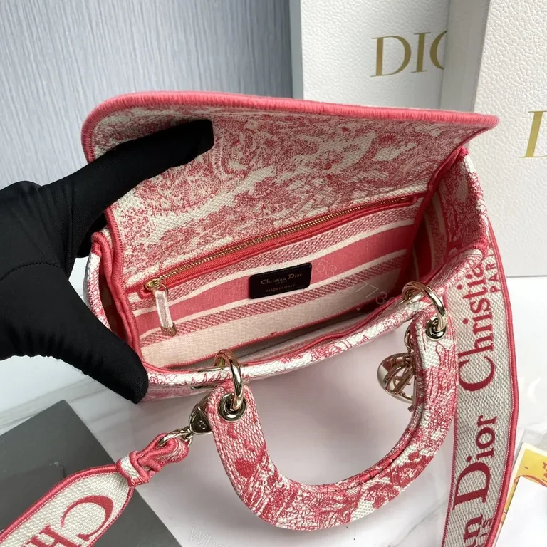 View 9 of Bold Pink Dior-Inspired Handbag: All-Day Luxe Statement