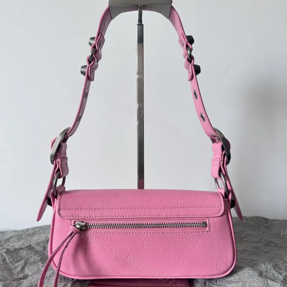 View 2 of 高仿Balenciaga*LeCagole2024新款法棍包粉色XS