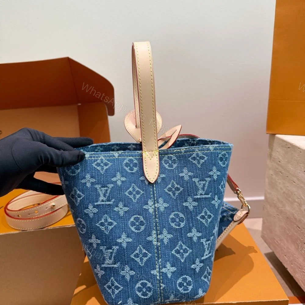 View 3 of Louis Vuitton All In BB Blue Denim 18cm M28107