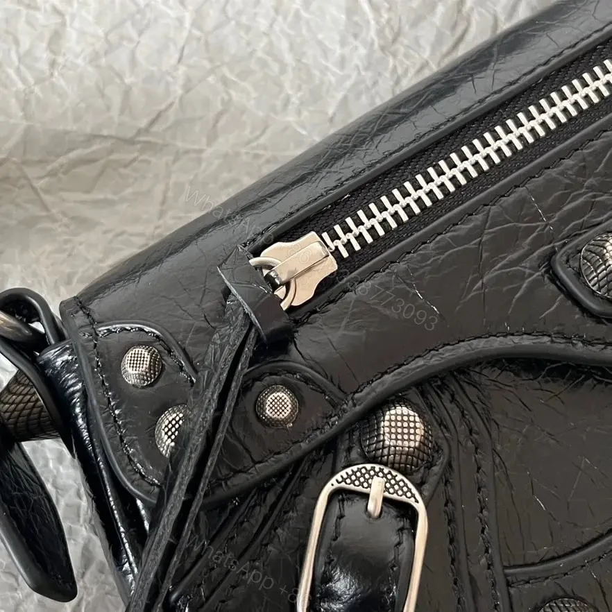 View 12 of 高仿Balenciaga*LeCagole2024新款法棍包黑色XS