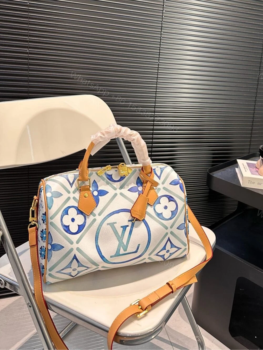 View 2 of Louis Vuitton Speedy Bandoulière 30 Other Monogram Canvas Lagoon 30Cm M11264