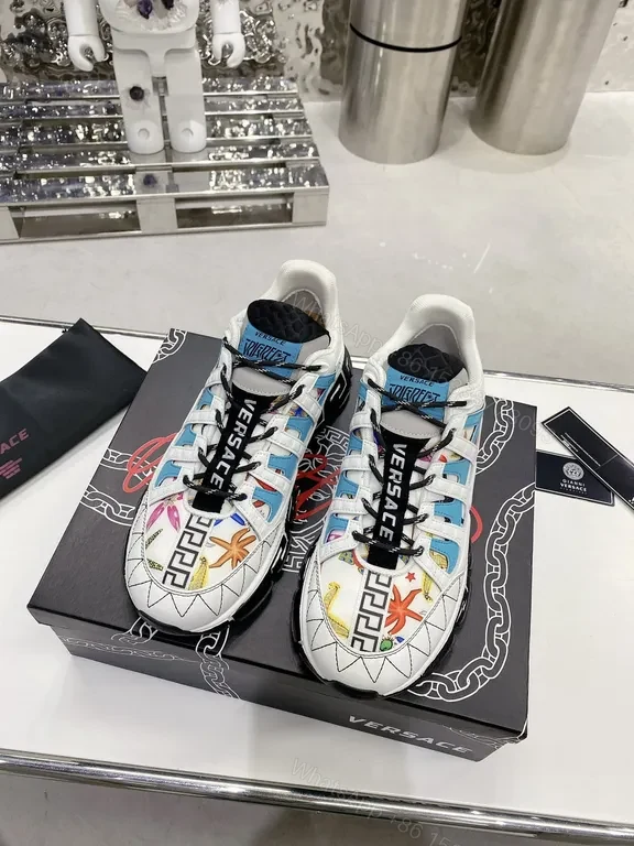 View 6 of Graphic-Texture Versace Sneaker: Bold Details, All-Day Confidence