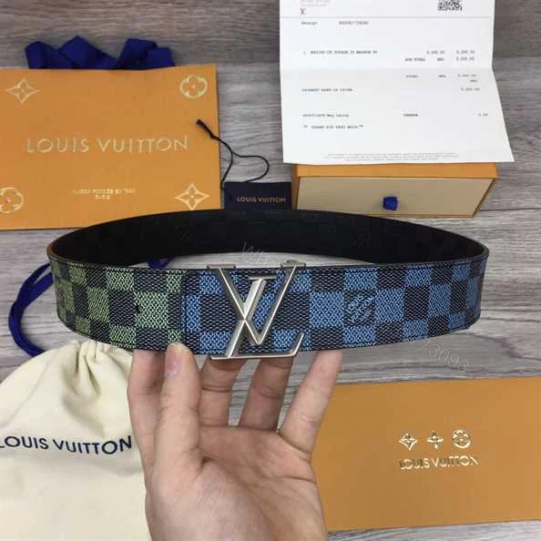 View 3 of LOUIS VUITTON BLUE AND GREEN BELT – B177