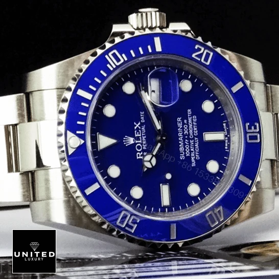 View 11 of Rolex Submariner 116619 Blue Dial Replica