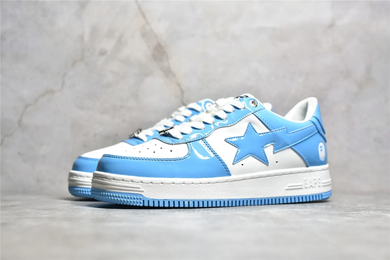 View 9 of Bapesta Blue White Reps