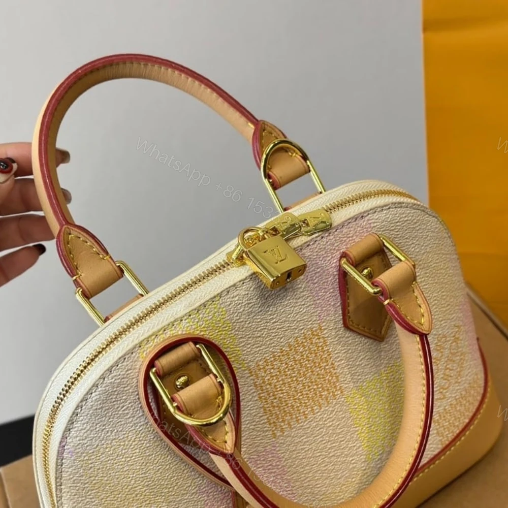 View 3 of Louis Vuitton Alma BB Damier Canvas Peach 20Cm N40516