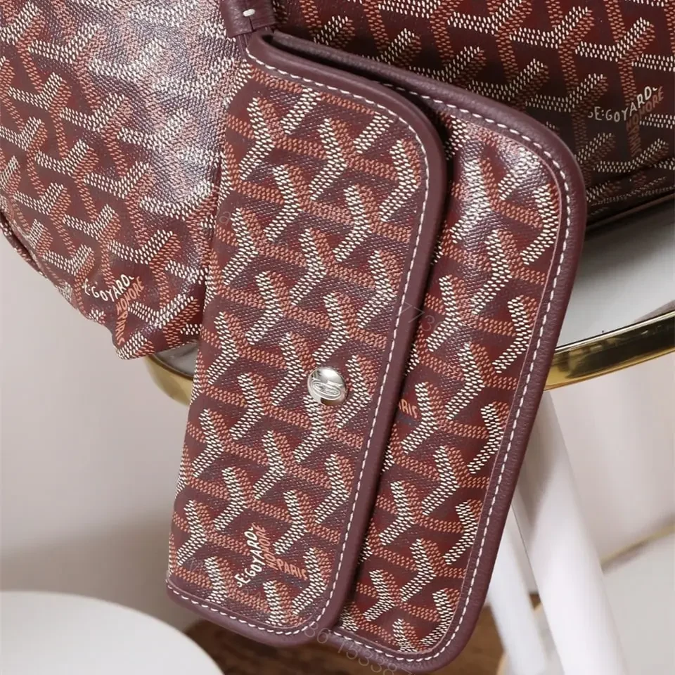 View 10 of 高仿Goyard*STLOUIP4滿印Tote手提袋朱紅免檢版小號