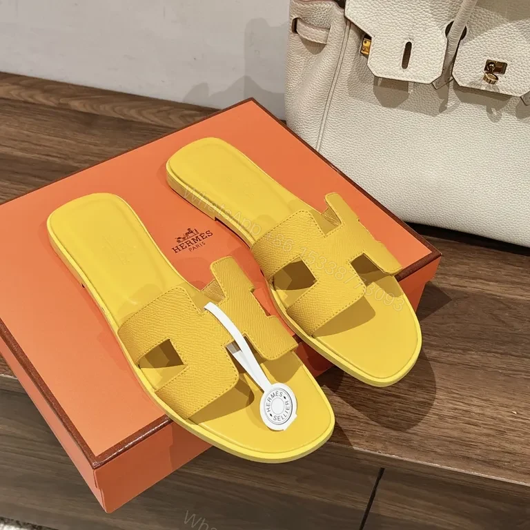 View 7 of Yellow Hermes-Style Sandals: Luxury Everyday Comfort