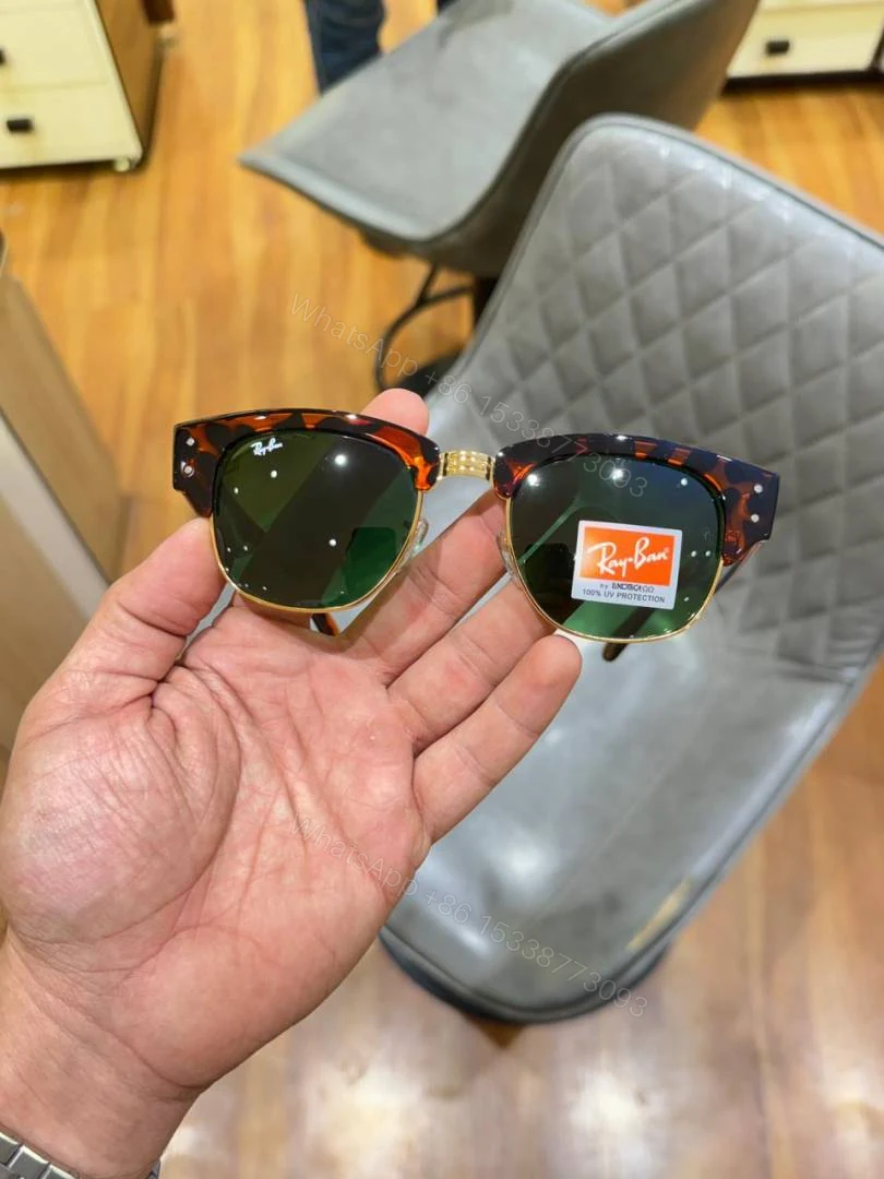 View 3 of First Copy Ray Ban RB316 Mega Clubmaster Tiger Green Sunglasses Online India