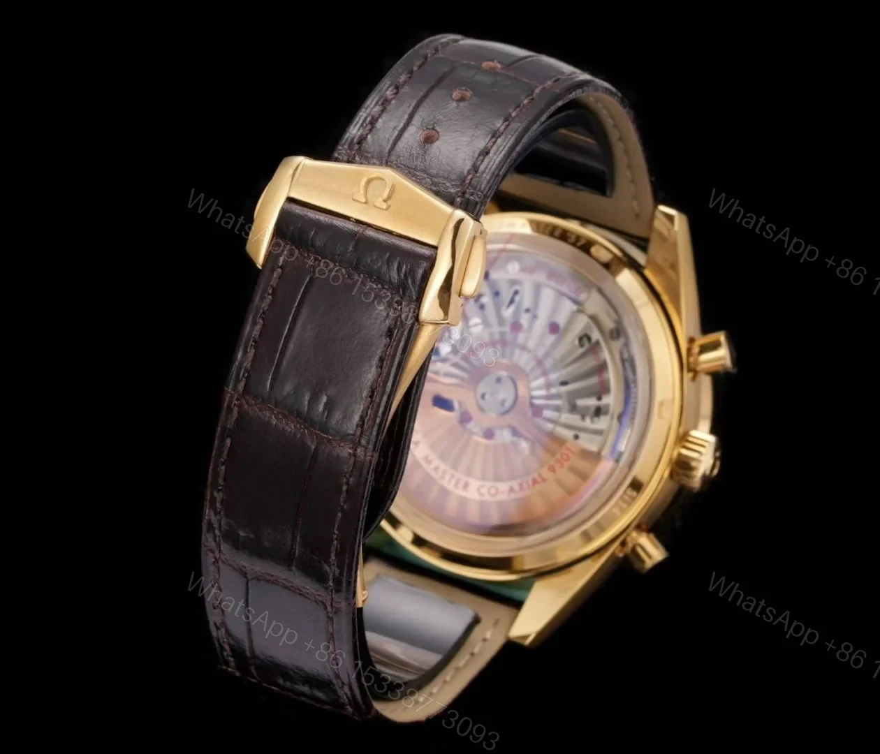 View 8 of Omega Speedmaster Broad Arrow Yellow Gold Enamel 3656.20.31