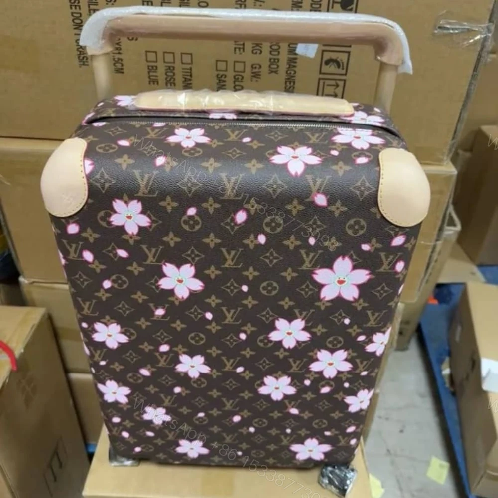 View 2 of Louis Vuitton X Takashi Murakami Horizon 55 Suitcase Sakura Brown 55Cm M13788