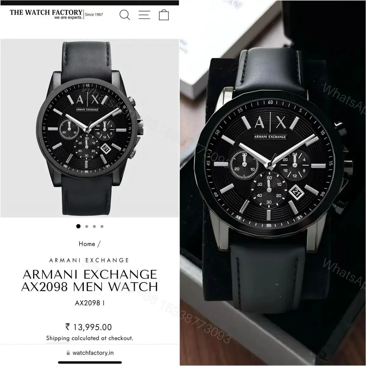 View 2 of Armani Exchange AX2604 Chronograph
