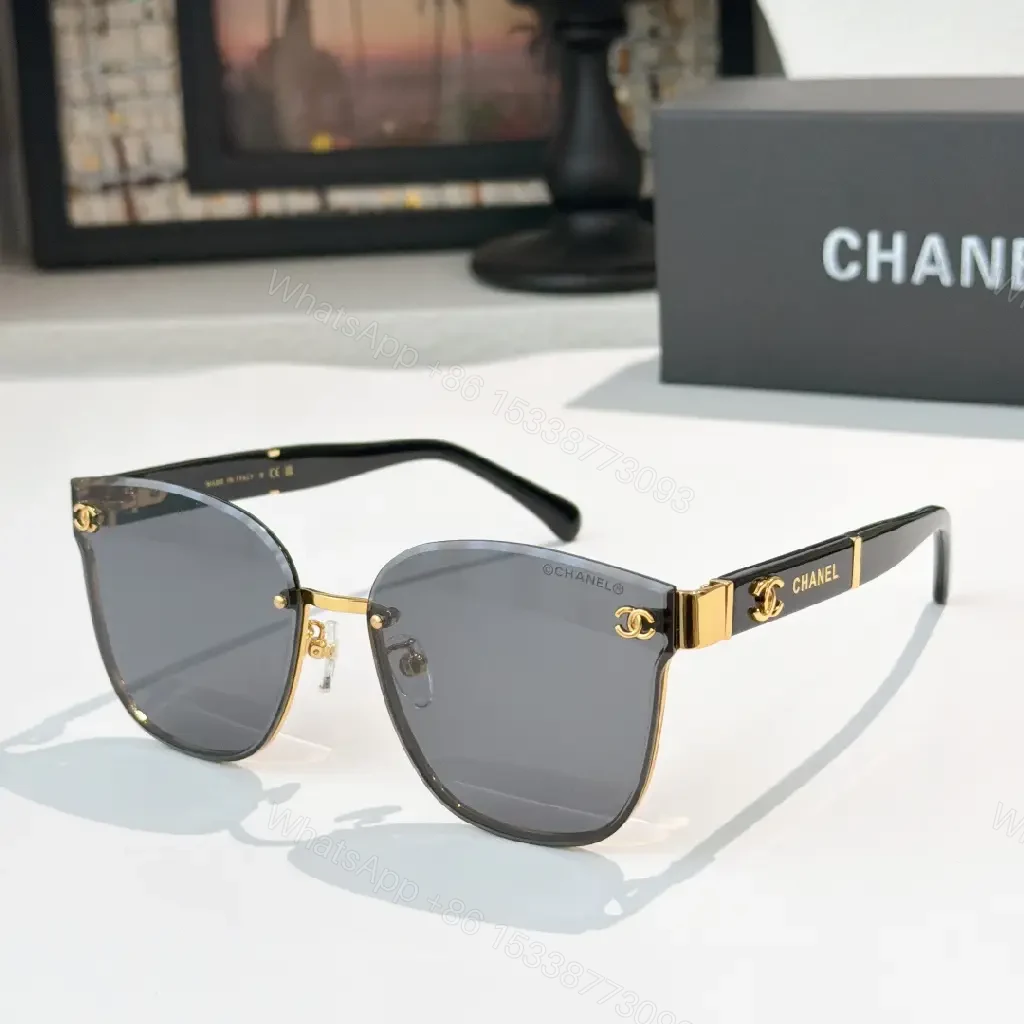 View 7 of Black Metal + Gold Accents Sunglasses – Modern Luxe, All-Day Comfort