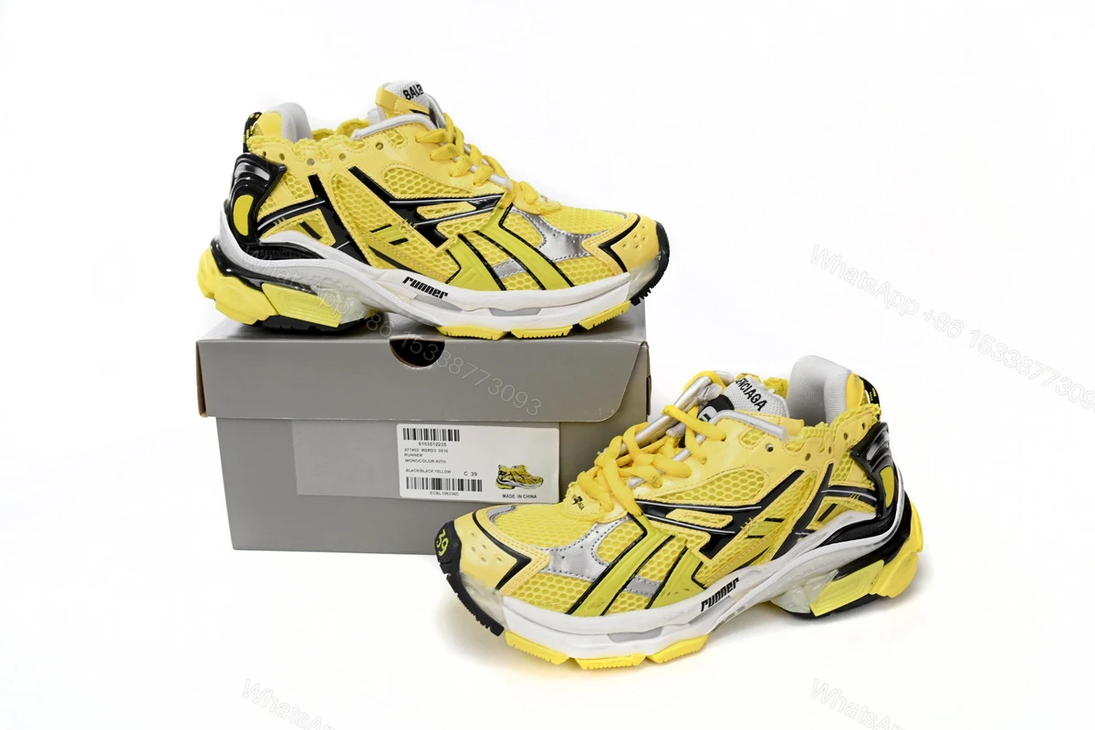 Balenciaga Runner Black Yellow 677402 W2RD3 0510 — view 2