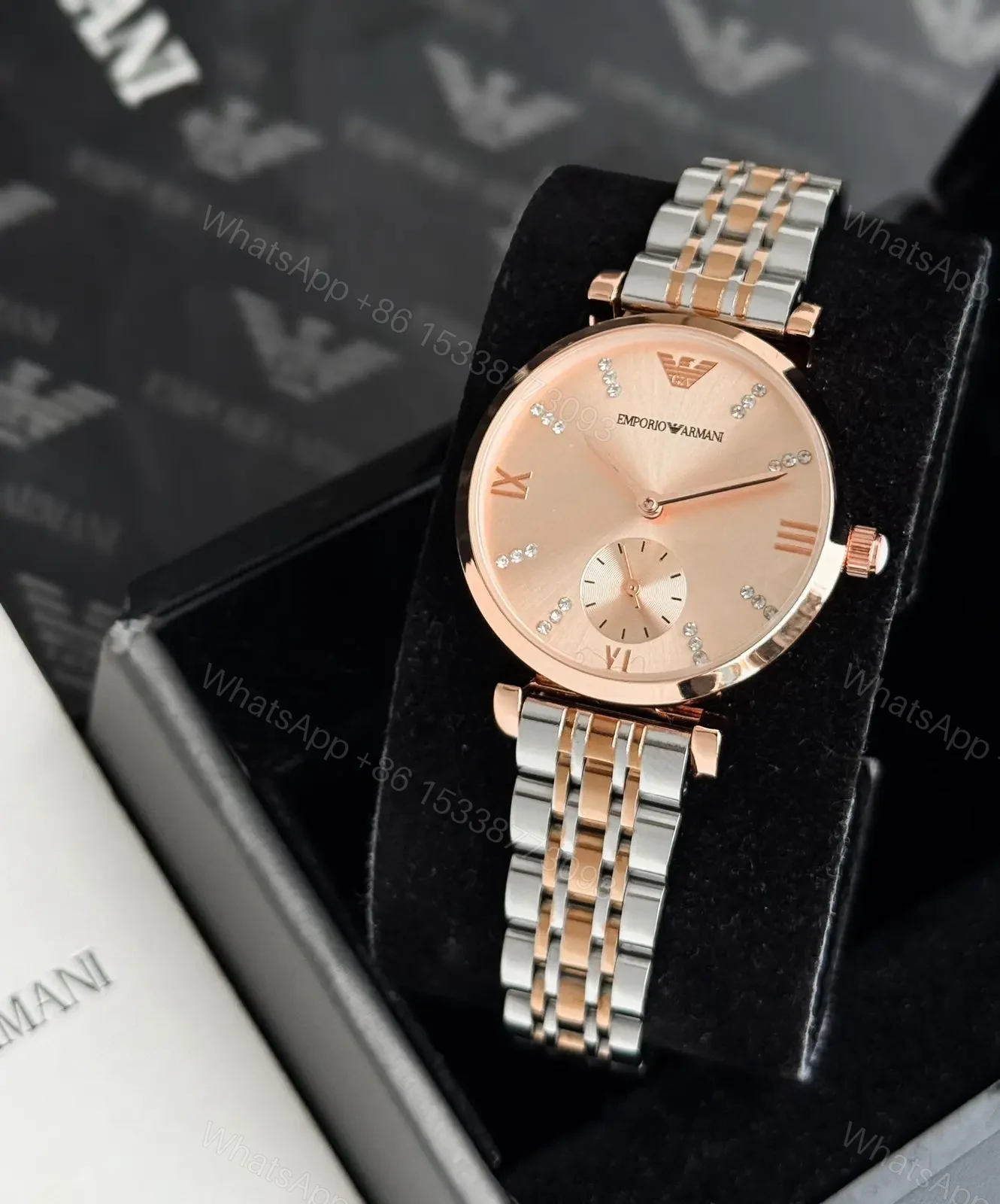 View 2 of Emporio Armani Slim rose gold dial