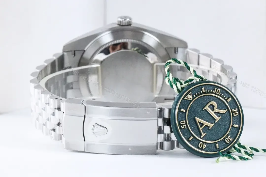 View 9 of Rolex Datejust 36 Stainless Steel Fluted Jubilee Black Dial 116234-0085