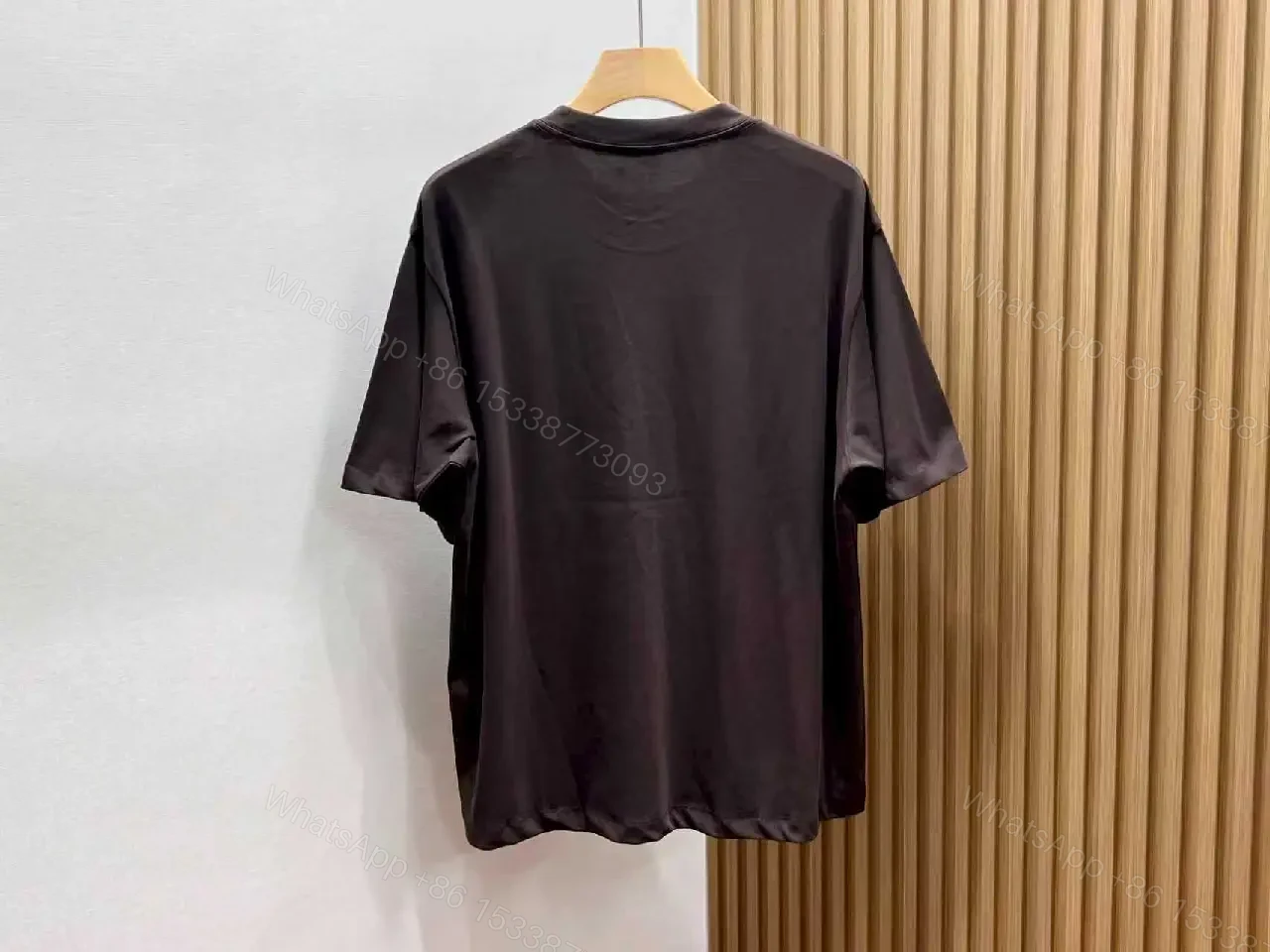 View 4 of Minimalist White Tee with Dior Pocket: Subtle Luxury T-Shirt