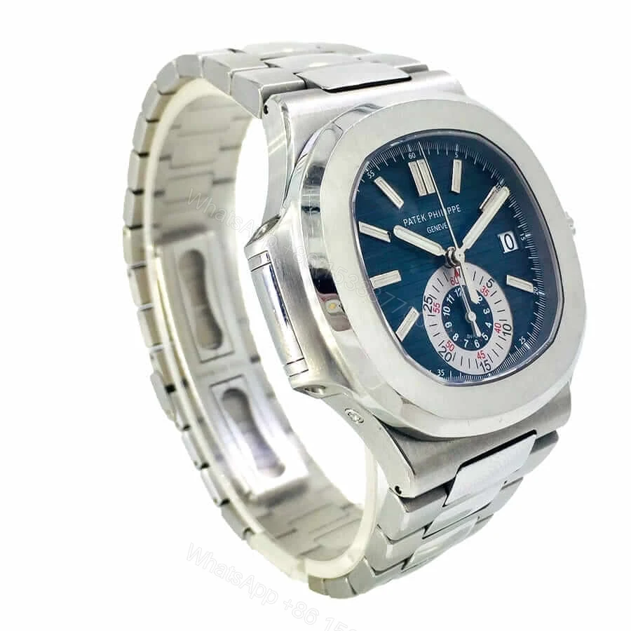 View 2 of Patek Philippe Super Clone Nautilus Blue Silver