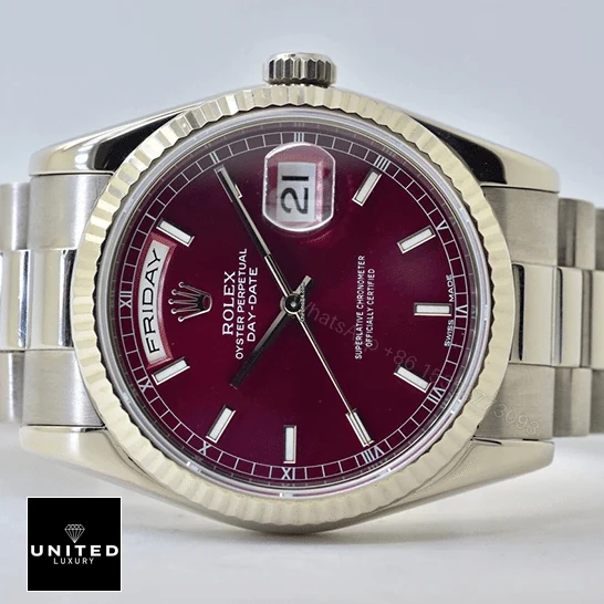 View 5 of Rolex Day-Date 36 White Gold 118239-0304 Replica