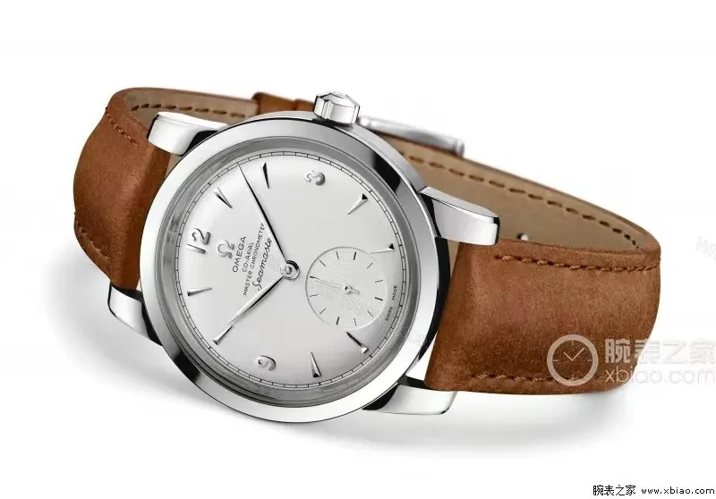 View 4 of Omega Seamaster 1948 Limited Edition Watch with Silver Dial and Brown Leather Strap