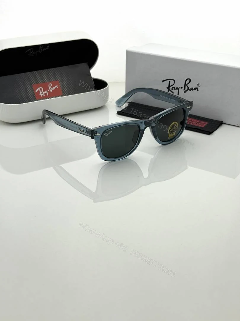 View 3 of First Copy Ray-Ban 2140 Blue Black Sunglasses Premium Glass Quality UV Protected