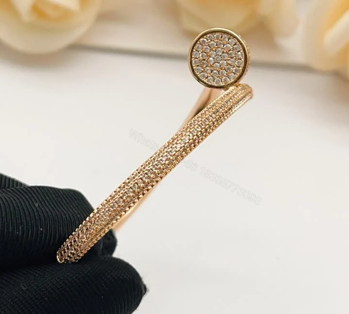 View 8 of Cartier Juste un Clou Replica Full Pavé Bracelet