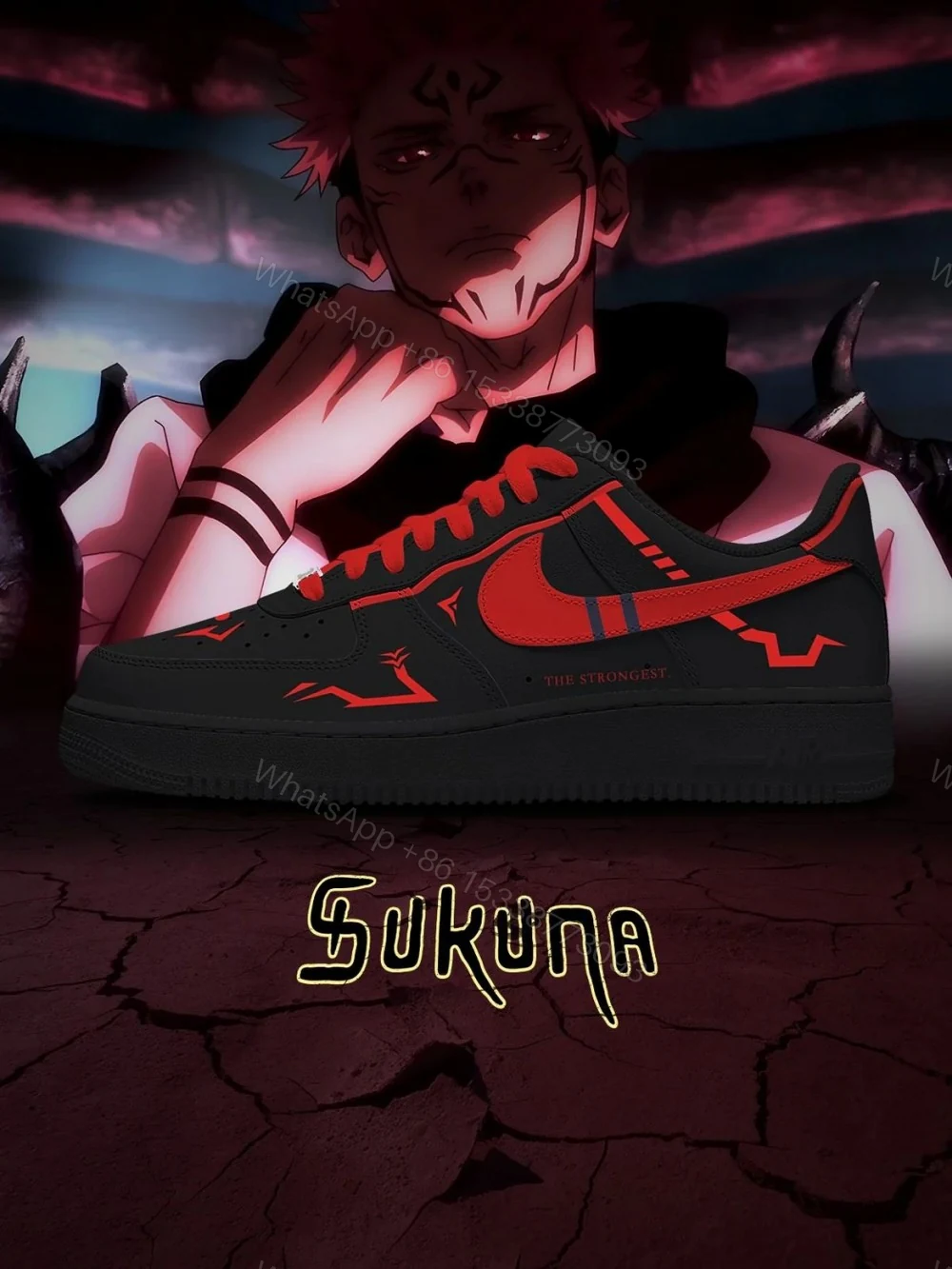 Ryomen Sukuna No.1 Custom Air Force 1 — view 1