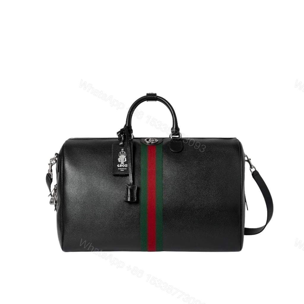 Gucci Web Trademark Medium Duffle Bag Black 44Cm — view 1