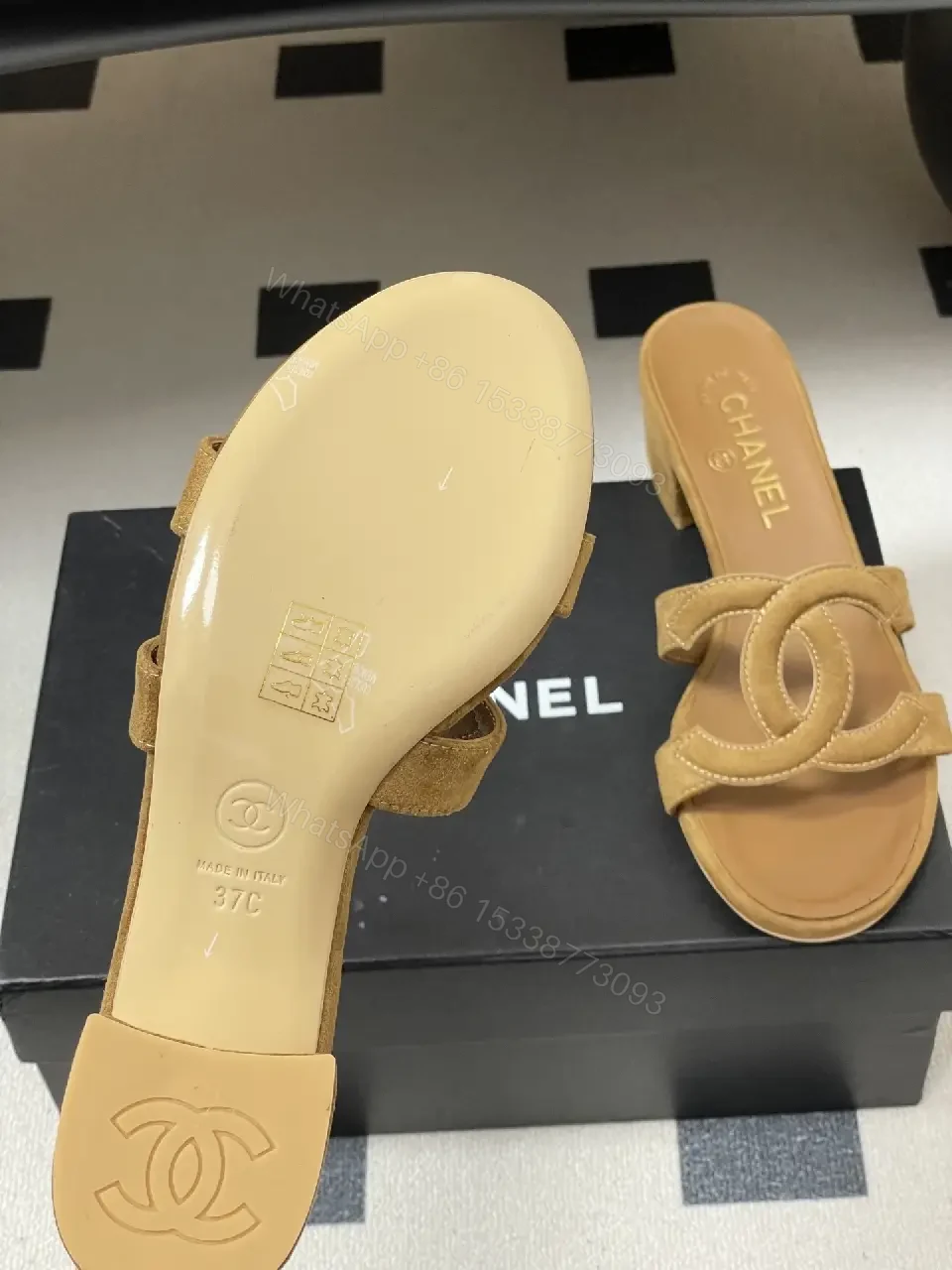 View 2 of Open-Back Suede-Feel Block Heel Sandals: Chic Everyday Comfort