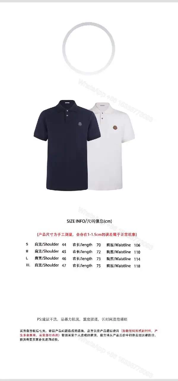 View 7 of Navy Cotton-Piqué Polo: Quiet Luxury Essential Polo