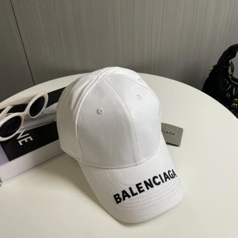 Custom White Balenciaga Cap - Minimalist Embroidery, Premium Comfort — view 1