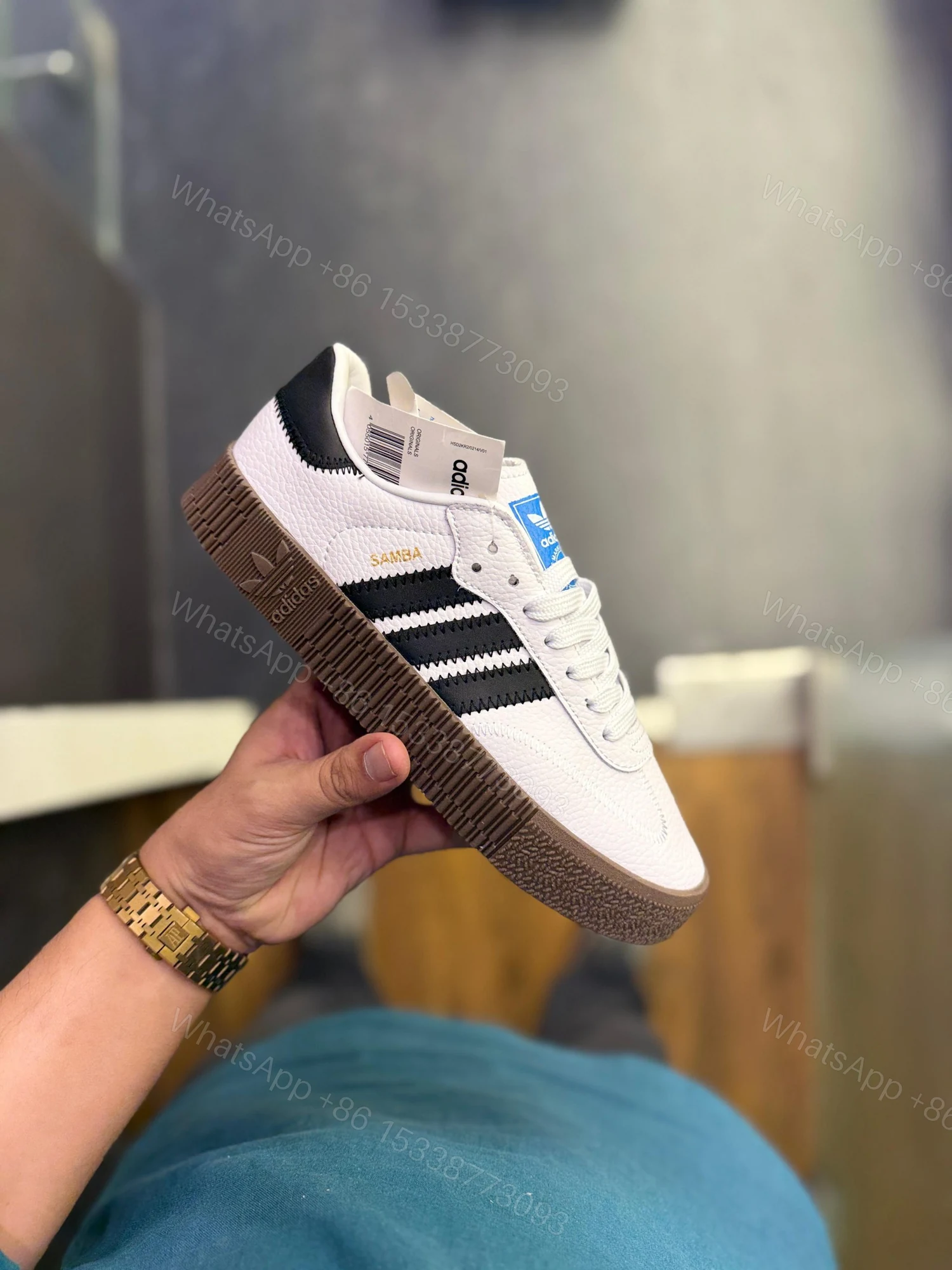 View 5 of First Copy Adidas Originals Sambarose White