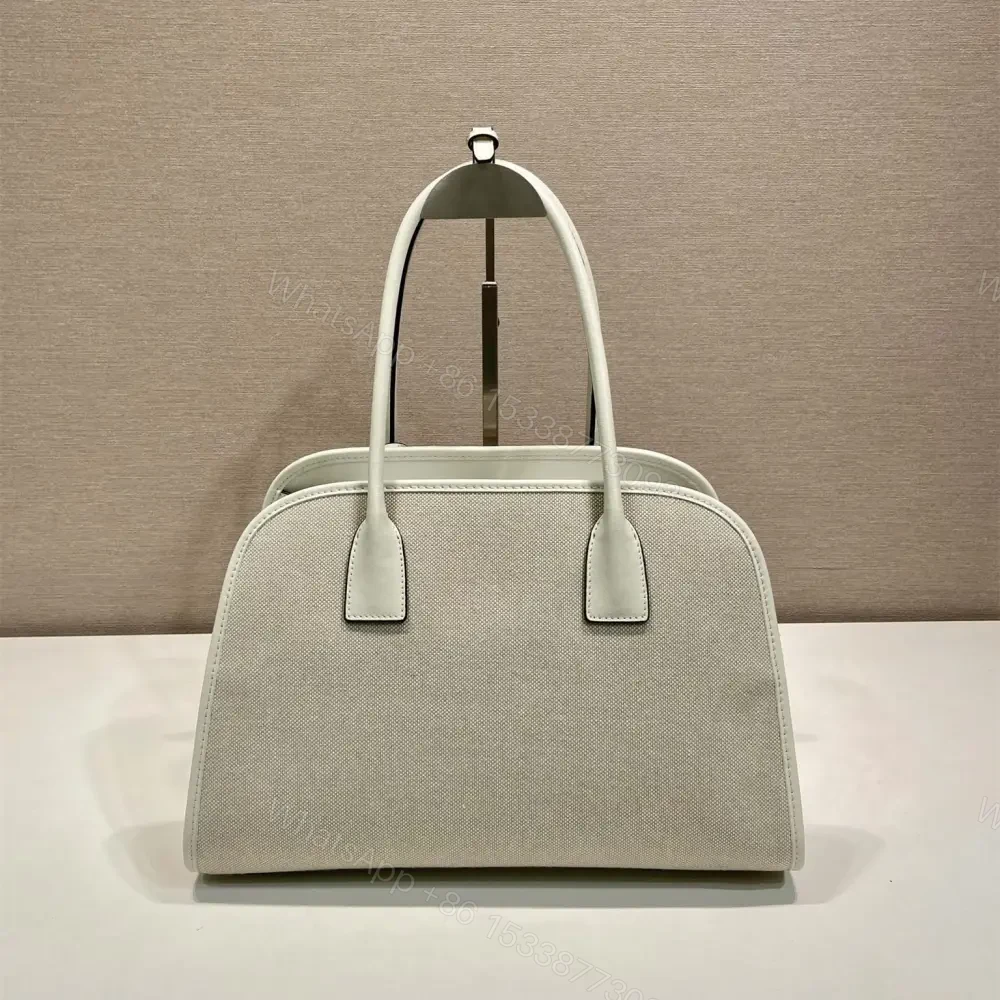 View 2 of 高仿Prada*Oversize系列1BG572織物手提包白色中號免檢版