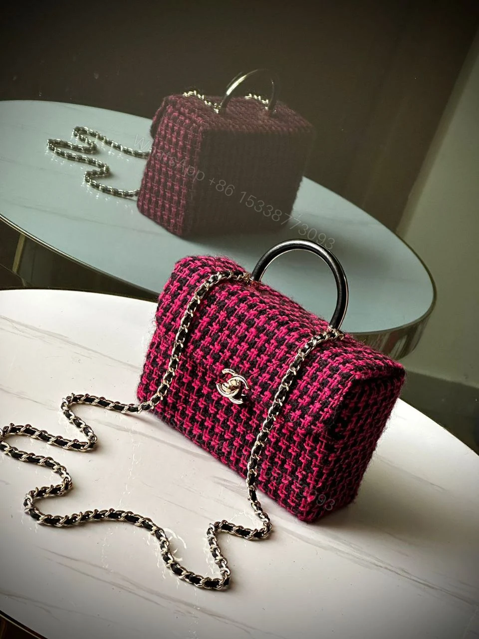 Chanel NEW 2024 Pink Quilted Trendy CC Dual Handle Flap Bag — view 1
