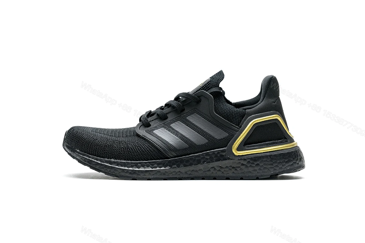 View 11 of Adidas Ultra Boost 20 Core Black Gold Metallic EG0754