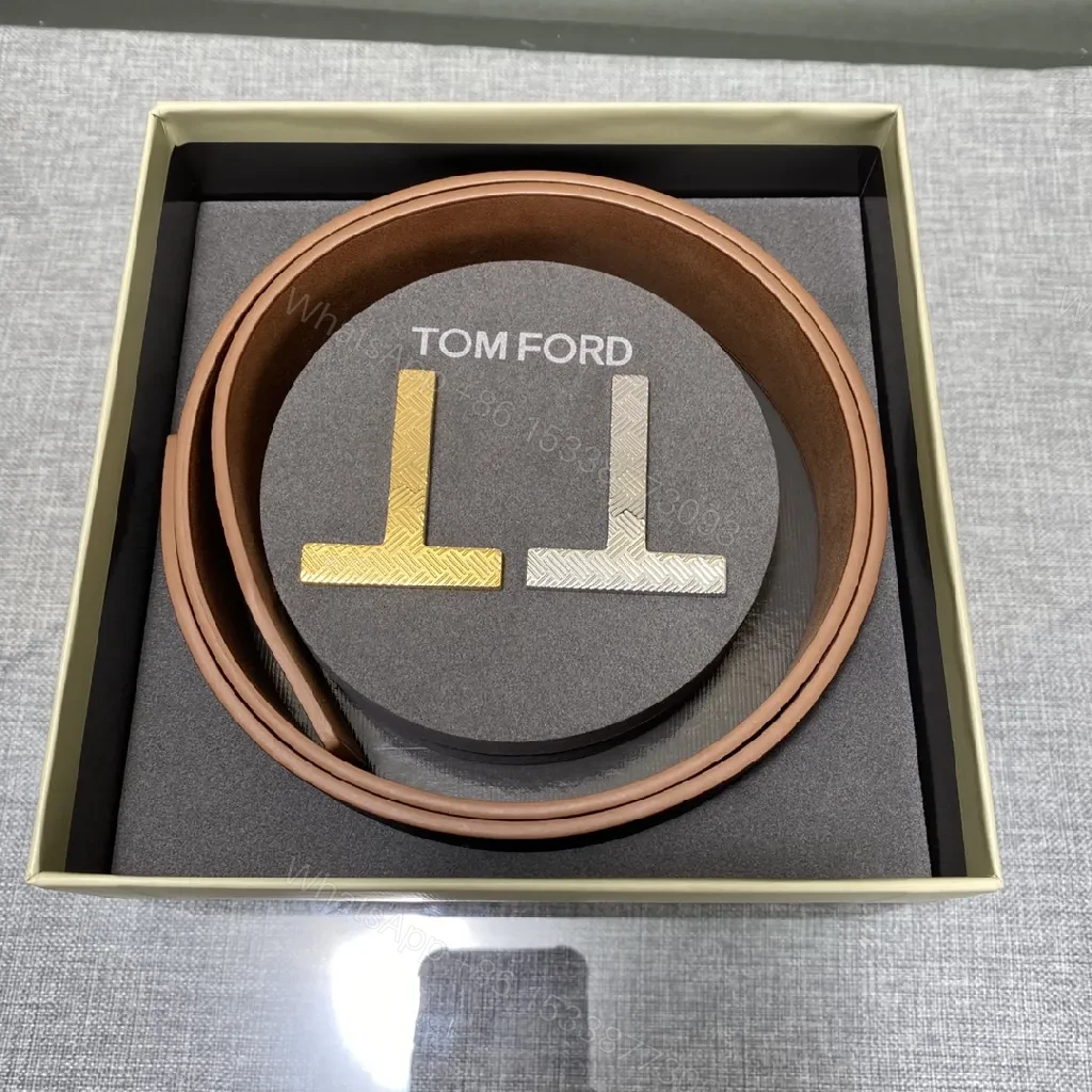 Dual-Tone Luxury Belt: Matte Leather, Gold/Silver Buckle — view 1