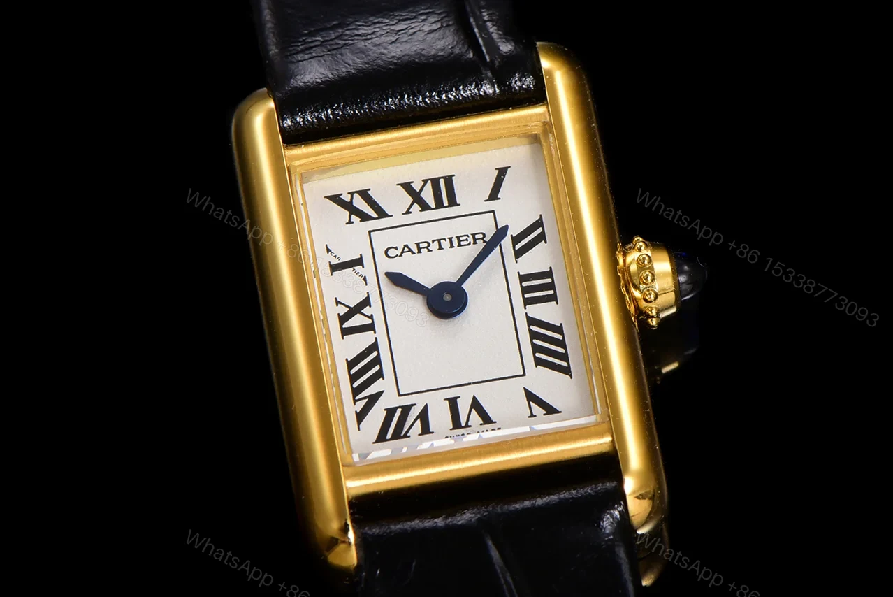 View 2 of Cartier Tank Louis Cartier Large Quartz Yellow Gold Silver WGTA0067