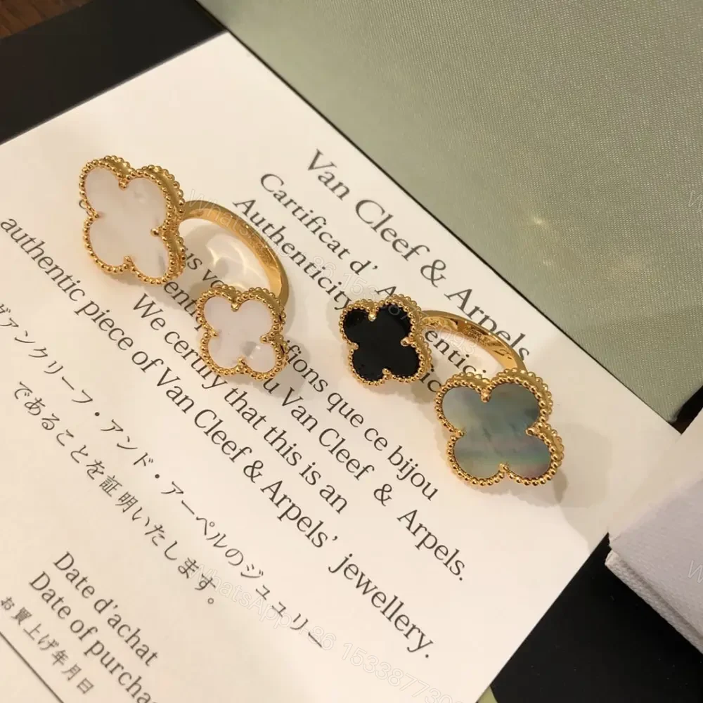 View 3 of 高仿首飾VanCleef&Arpels*RN05500貝母四葉草戒指