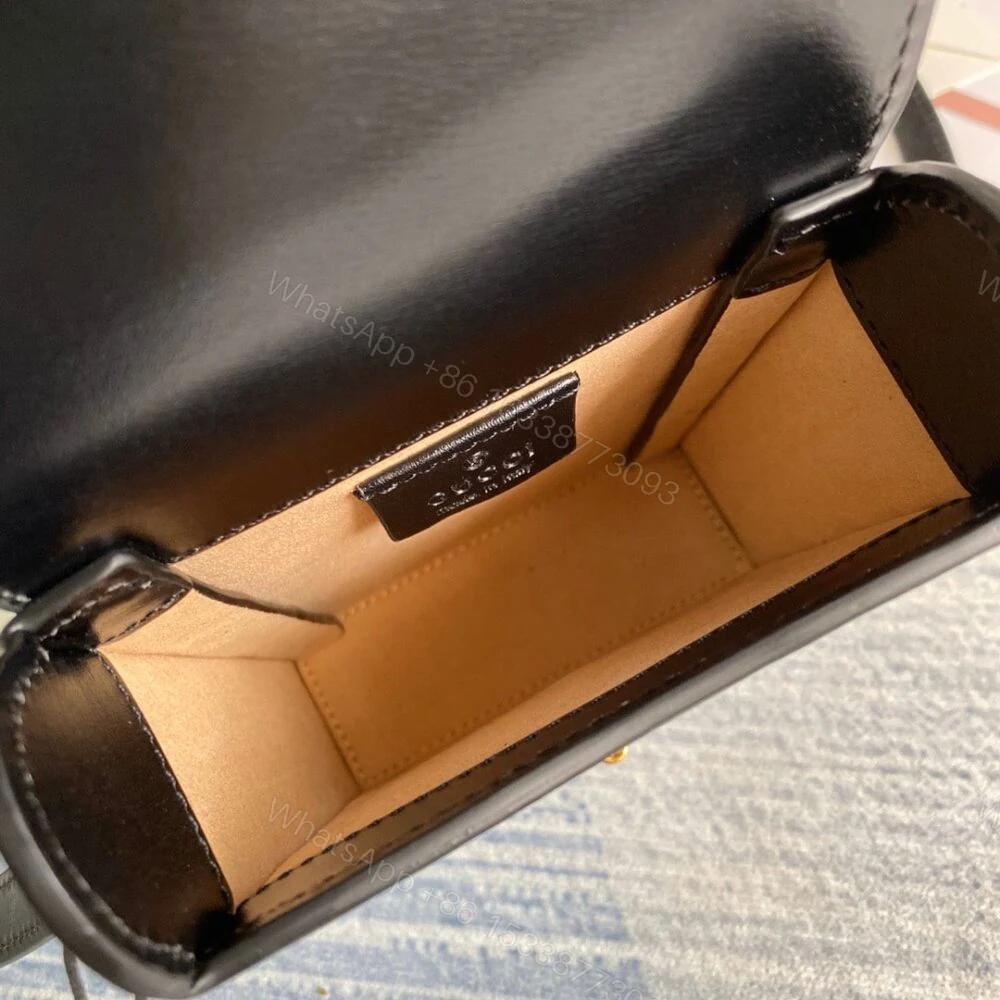 View 7 of Gucci Horsebit 1955 Mini Bag Black 17Cm 625615 0YK0G 1000