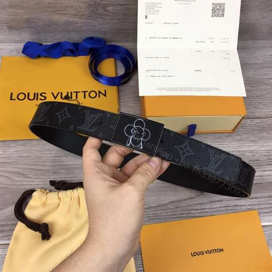View 2 of LOUIS VUITTON BELT METROPOLE MONOGRAM VIVIENNE ECLIPSE BLACK – B131