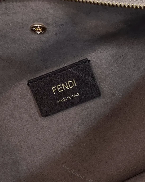 View 7 of Fendi Signature Monogram Leather Handbag - Gold Hardware Carryall
