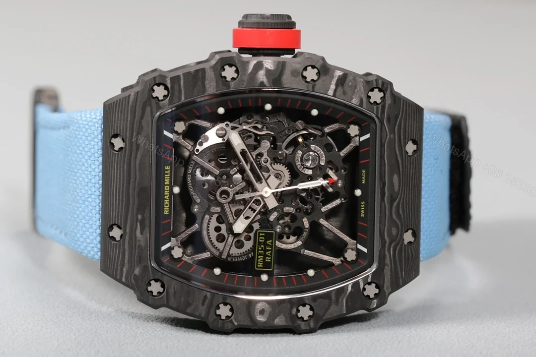 View 5 of Richard Mille RM35-01 NTPT Carbon Fiber RMUL3 Integrated Balance Wheel Watch RM35-01-CF-RMUL3-WH