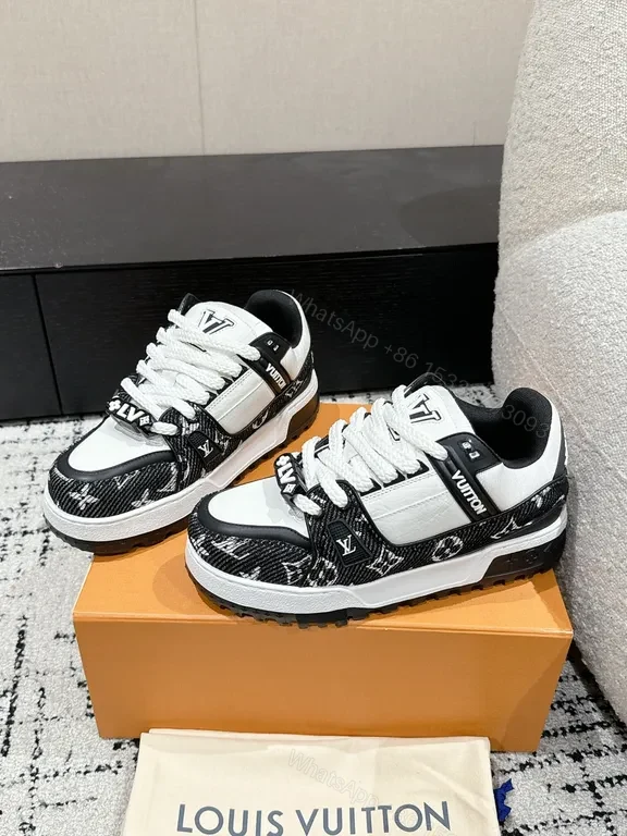 View 7 of Modern Bold Texture Sneaker: LV-Inspired Luxury, All-Day Comfort