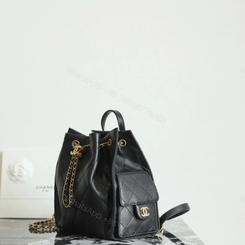 View 3 of 高仿Chanel*25B/25Bag系列AS5600雙肩包黑色中號免檢版