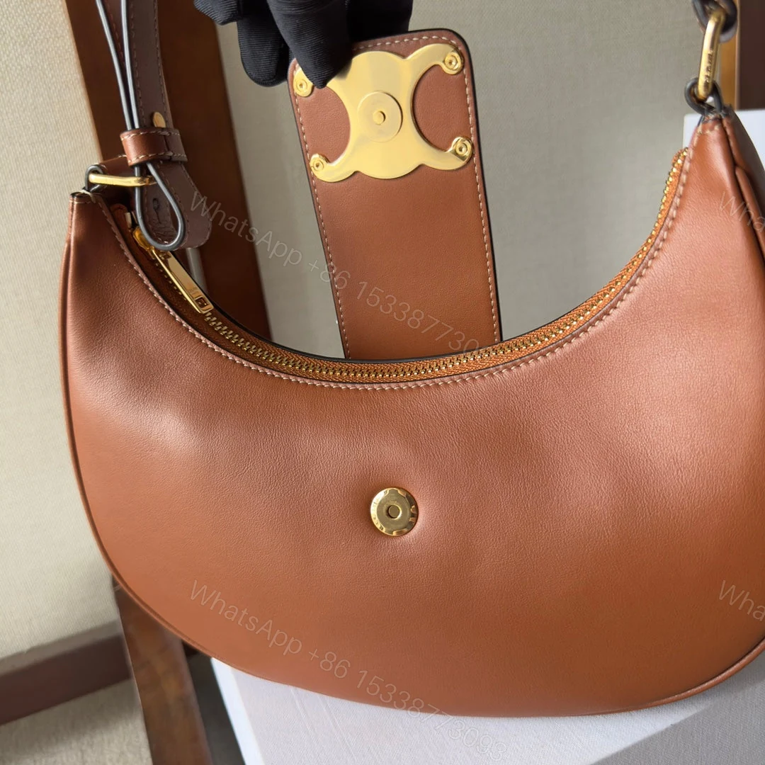 View 3 of CELINE AVA TRIOMPHE SOFT BAG IN SMOOTH CALFSKIN TAN