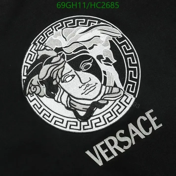 View 3 of Versace Black Long Sleeve Sweatshirt HC26854